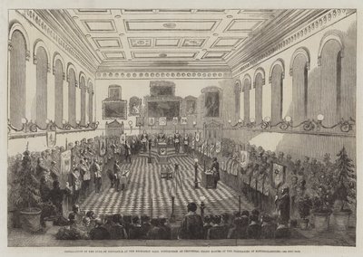 Installation du Duc de Newcastle au Mechanics