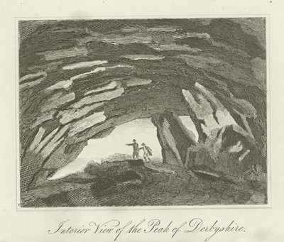 Vue intérieure du pic du Derbyshire - English School