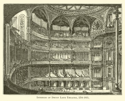 Intérieur du Théâtre Drury Lane, 1794-1811 - English School