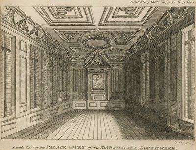 Intérieur de la cour du palais de la prison de Marshalsea - English School