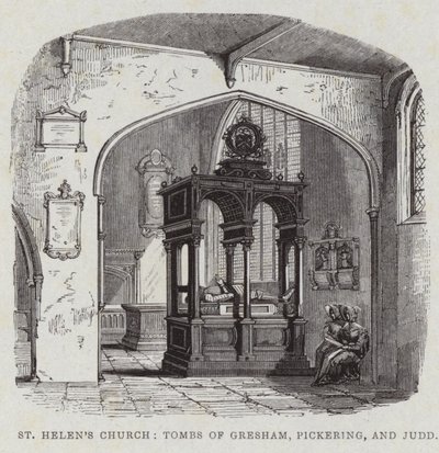 Intérieur de St Helens Bishopsgate - English School