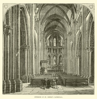 Intérieur de la cathédrale Saint-Pierre - English School