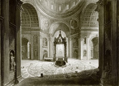Intérieur de Saint-Pierre de Rome - English School