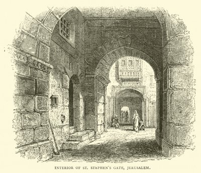 Intérieur de la Porte de Saint-Étienne, Jérusalem - English School