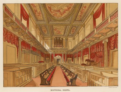 Intérieur de la chapelle de Whitehall - English School