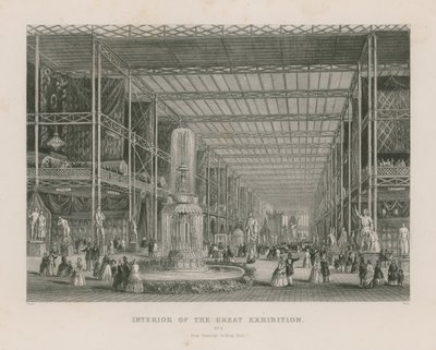 Intérieur de la Grande Exposition, 1851, depuis le Transept regardant vers l