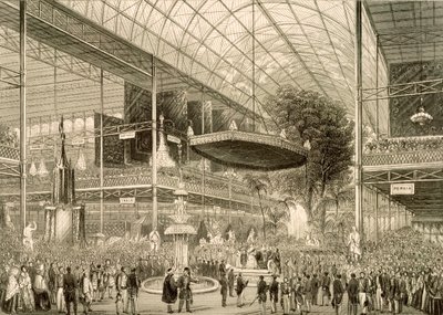 Intérieur de la Grande Exposition, grande ouverture d