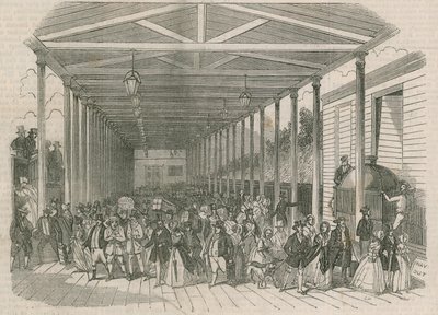Intérieur du terminus du Great Western Railway - English School