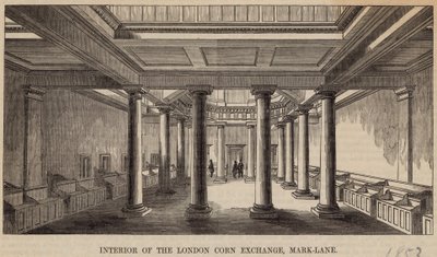 Intérieur de la Bourse aux grains de Londres, Mark Lane - English School