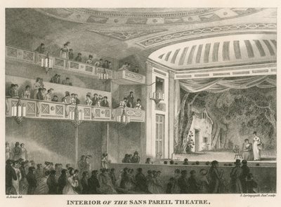 Intérieur du Théâtre Sans Pareil (Théâtre Adelphi), Londres - English School