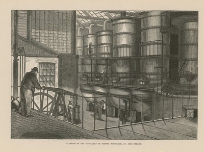 Intérieur de la distillerie de Messrs Nicholson - English School