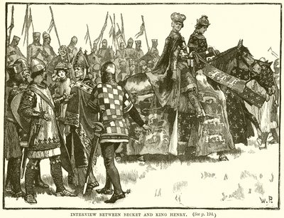 Entrevue entre Becket et le roi Henri - English School