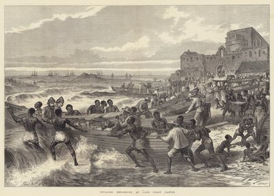 Embarquement des invalides au château du Cap Coast - English School