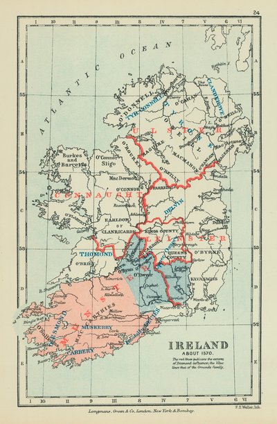Irlande (lithographie couleur) - English School