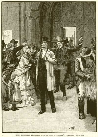 Prisonniers irlandais libérés pendant la progression de Lord Mulgrave - English School