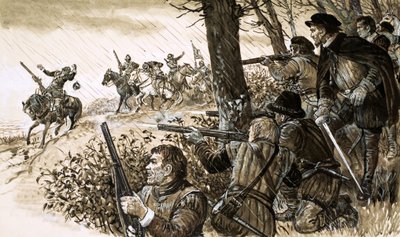 Les rebelles irlandais sous le commandement de Gerald, quatorzième comte de Desmond - English School