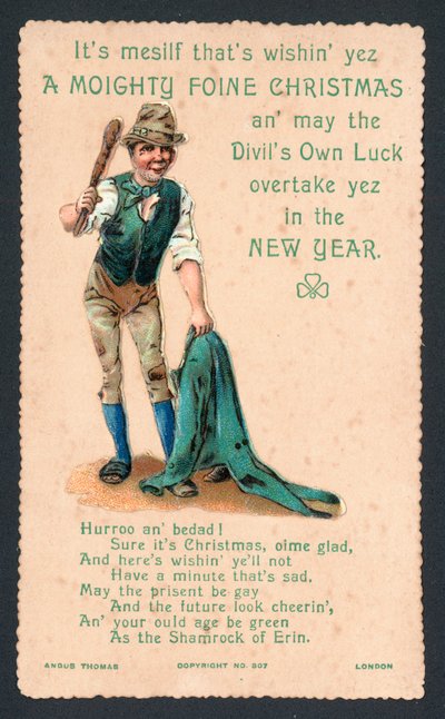 Irlandais, Carte de Noël - English School