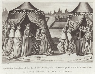 Isabelle, fille du roi de France, donnée en mariage au roi d