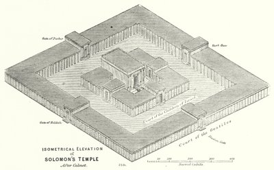 Élévation isométrique du Temple de Salomon, d