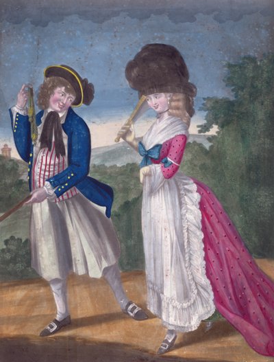 Jack Oakham lançant un signal pour un engagement, 1781 - English School