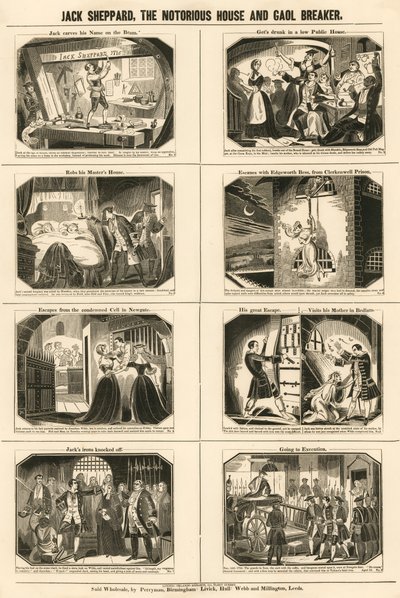 Jack Sheppard, le célèbre cambrioleur et évadé de prison - English School