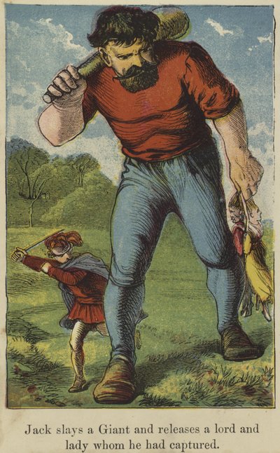 Jack tue un géant et libère un seigneur et une dame qu