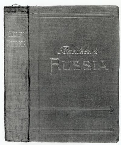Couverture de guide Baedeker sur la Russie, publié en 1914 - English School