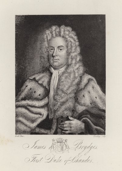 James Brydges, Duc de Chandos (gravure) - English School
