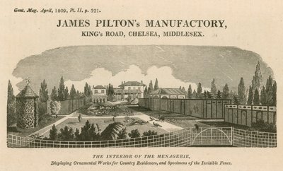 Manufacture de James Pilton, Kings Road, Chelsea - English School