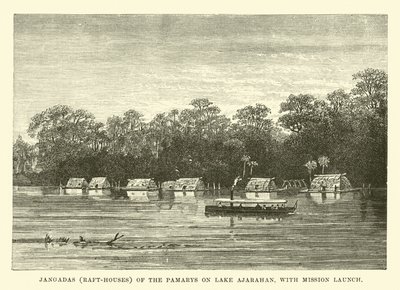 Jangadas (maisons sur radeau) des Pamarys sur le lac Ajarahan, avec lancement de mission - English School