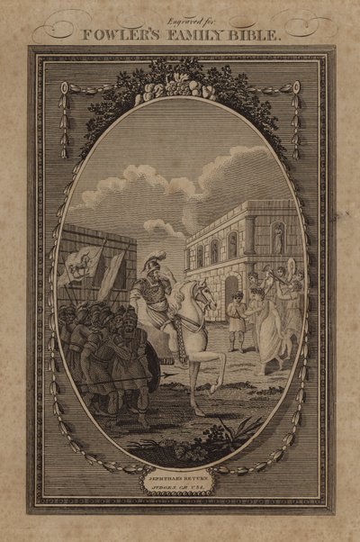 Le Retour de Jephté, Juges, Chapitre 11, Verset 34 - English School