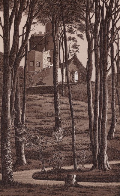 Jersey, îles Chanel : Princes Tower (litho) - English School
