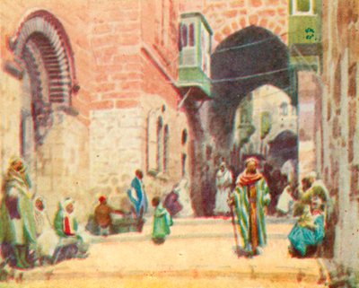 Jérusalem, une scène de rue - English School