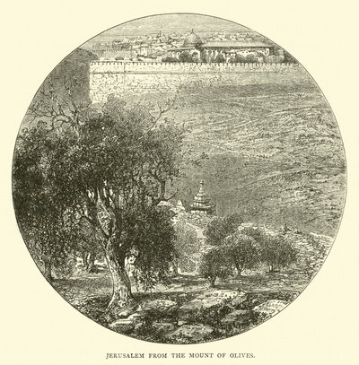 Jérusalem depuis le mont des Oliviers - English School