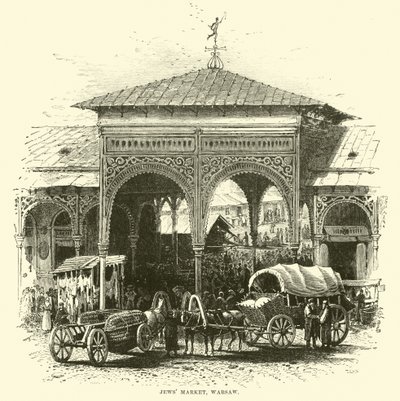 Marché juif, Varsovie - English School