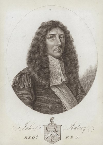 John Aubrey, antiquaire anglais, philosophe naturel et auteur - English School