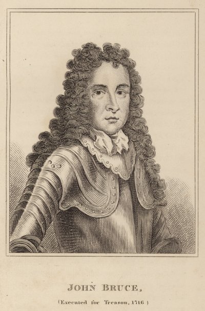 John Bruce, Exécuté pour trahison en 1716 - English School