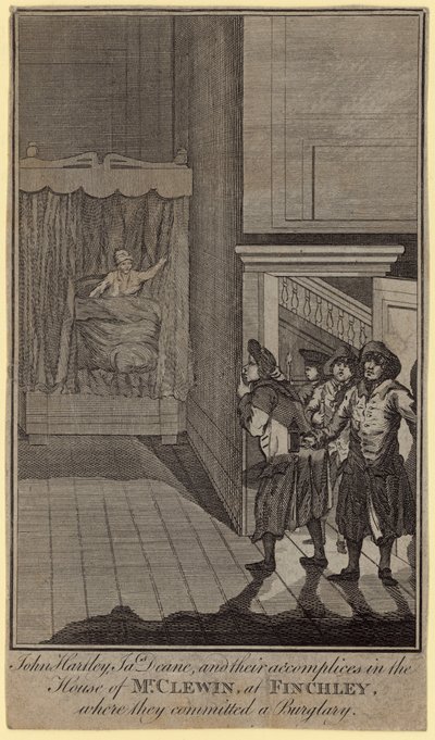 John Hartley, James Deane et leurs complices dans la maison de M. Clewin - English School