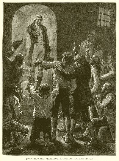 John Howard réprimant une mutinerie à la Savoy - English School