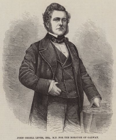 John Orrell Lever, Esquire, député pour le Borough de Galway (gravure) - English School
