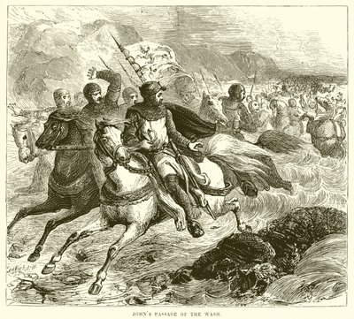 Le passage de Jean à travers le Wash - English School