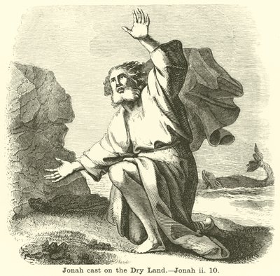 Jonas rejeté sur la terre ferme, Jonas, ii, 10 - English School
