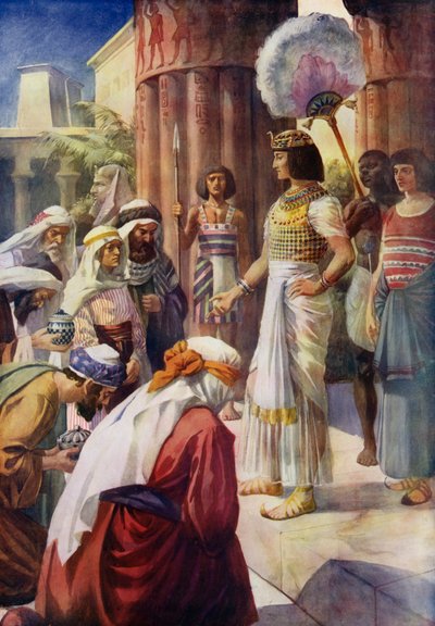 Joseph et ses frères (lithographie en couleur) - English School