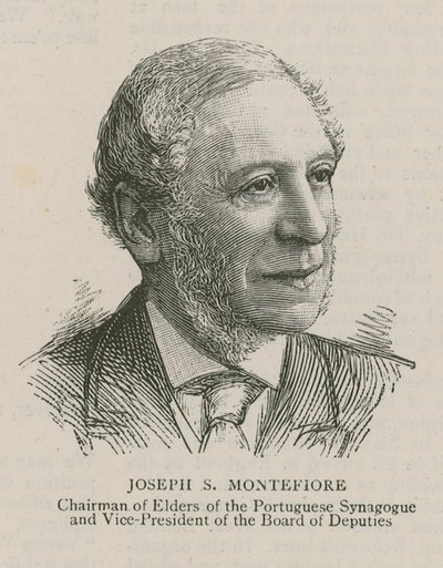 Joseph S Montefiore, président des anciens de la synagogue portugaise et vice-président du conseil des députés - English School