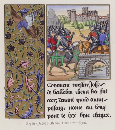Josse de Haluin tué devant Gand - English School