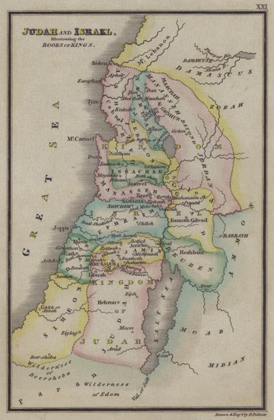 Juda et Israël, illustrant les Livres des Rois - English School