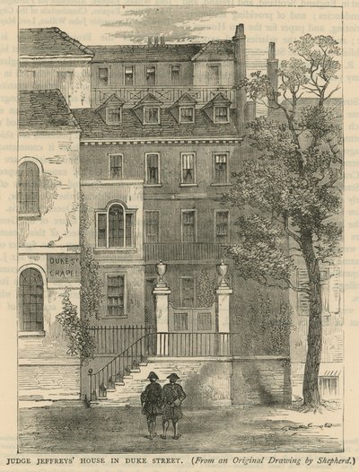 Maison du juge Jeffreys à Duke Street, Londres - English School