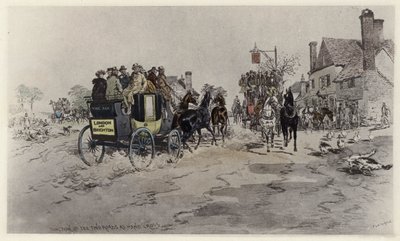 Jonction des deux routes à Hand Cross - English School