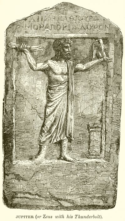 Jupiter (ou Zeus avec son éclair) - English School