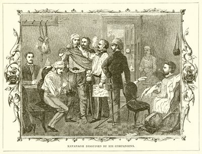 Kavanagh déguisé par ses compagnons - English School